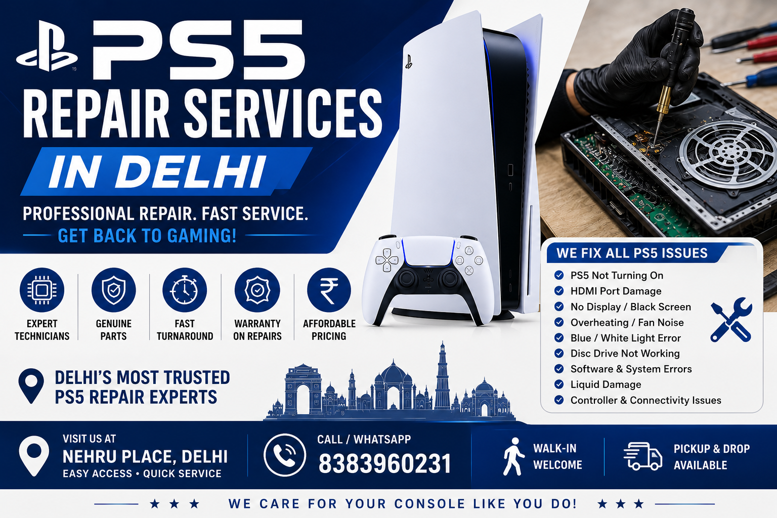 PS5 Repair Services in Delhi
